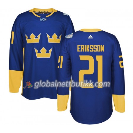 Sverige Hockeydrakt Loui Eriksson 21 World Cup i ishockey 2016 Purple Premier - Herre